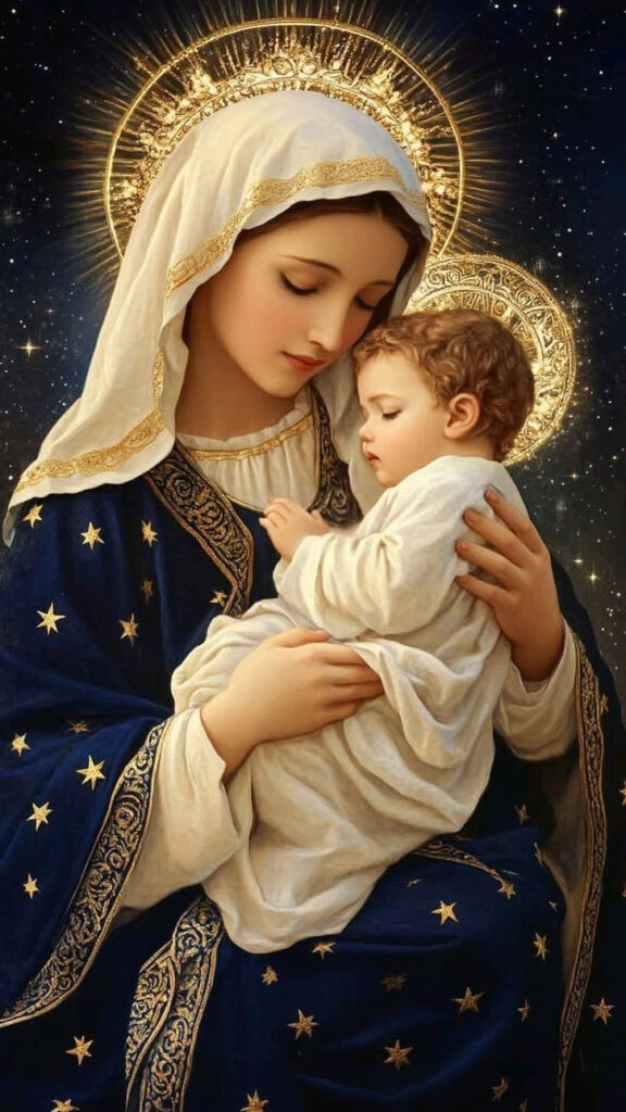 Hơn 99+ hình Đức Mẹ Maria đẹp, thiêng liêng và chất lượng cao 7 Hình mẹ Maria đẹp với gương mặt hiền hậu và từ ái